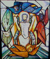 Christus Pantokrator mit 4 Evangelisten - Otto Dix